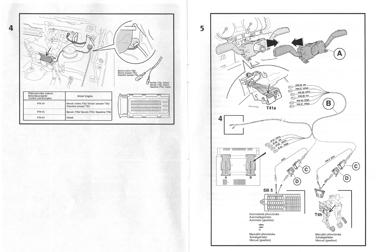 Wiring Cruise Control Skoda Fabia Mk II (20072014) BRISKODA