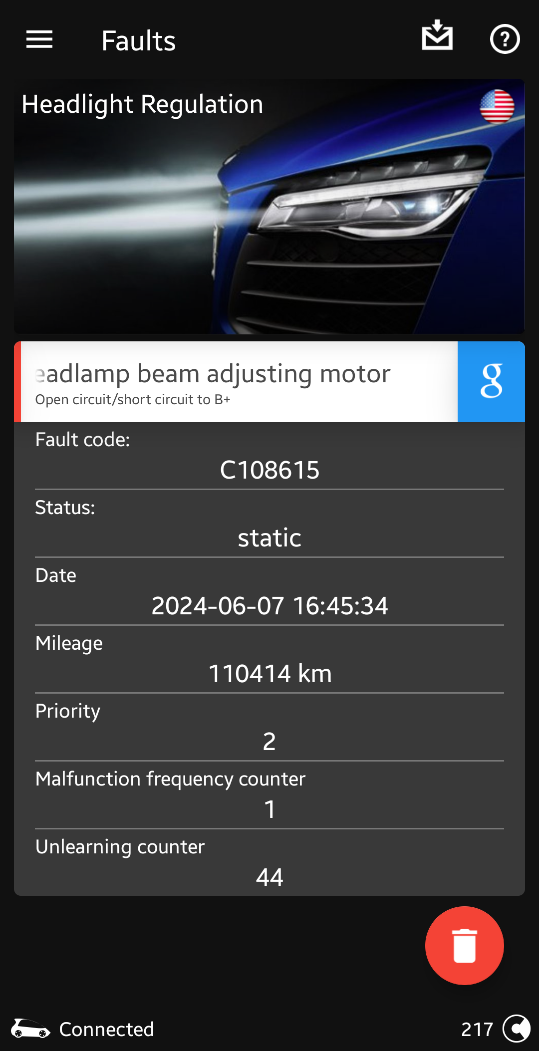 Cornering Light AFS Fault Skoda Octavia Mk III (2013 2020) BRISKODA
