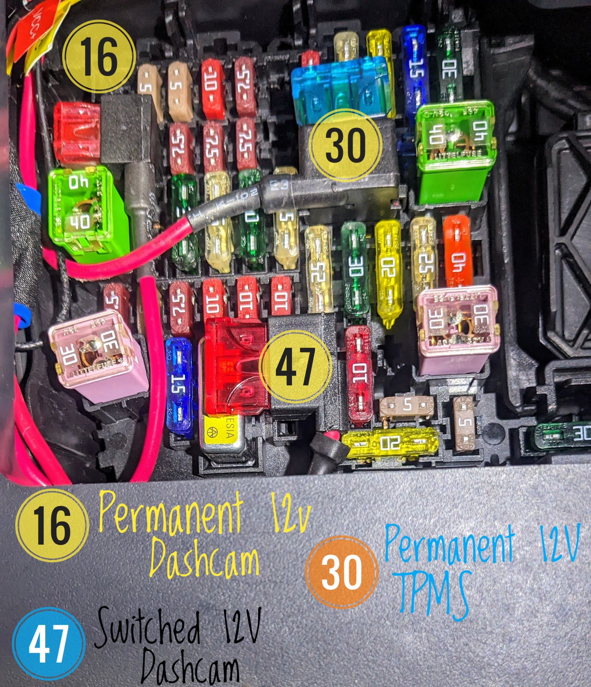 Fuse Box Layout and fuse boxes for Accessories [Superb Mark 3]