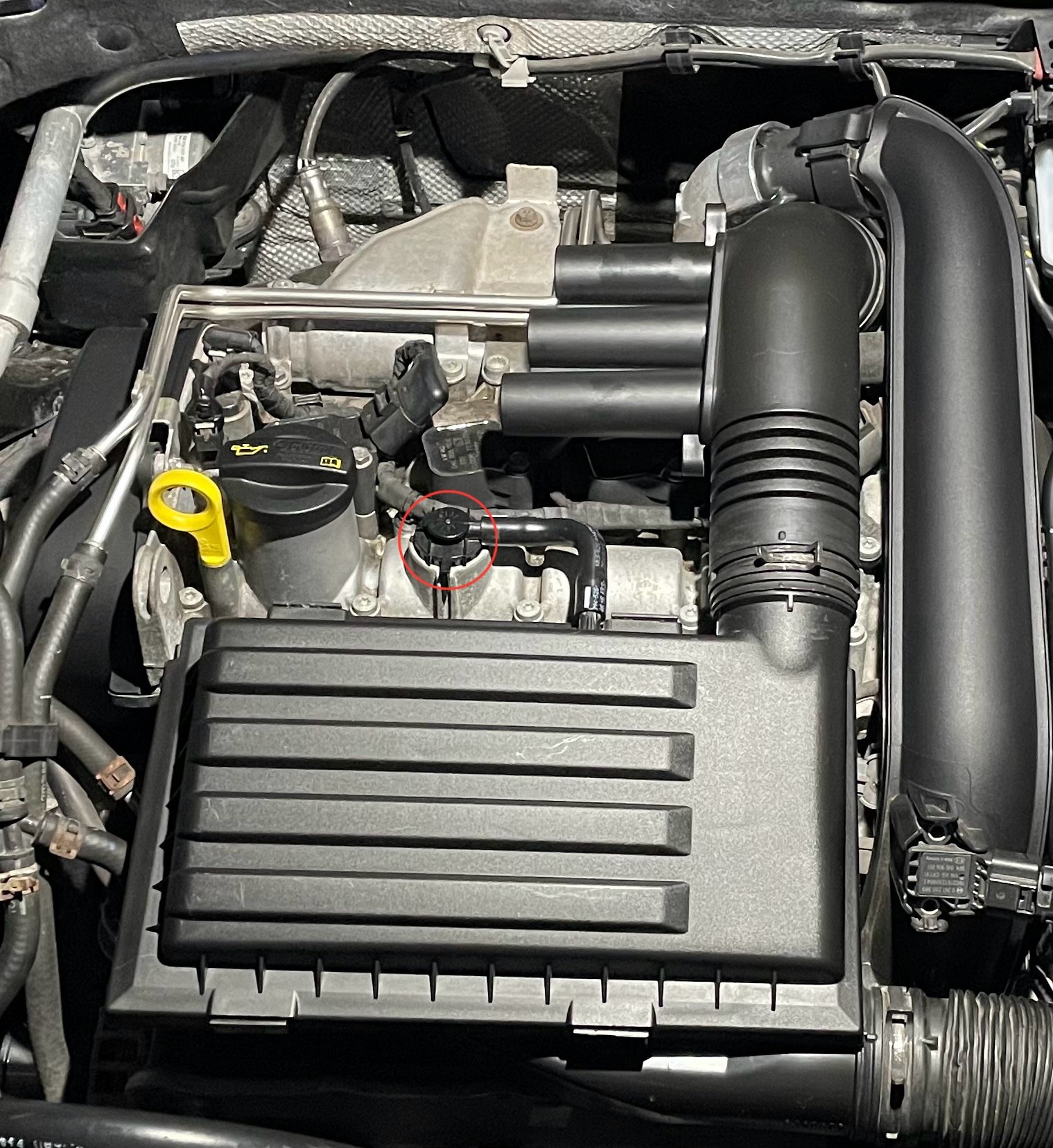 Crankcase ventilation (PCV) valve replacement