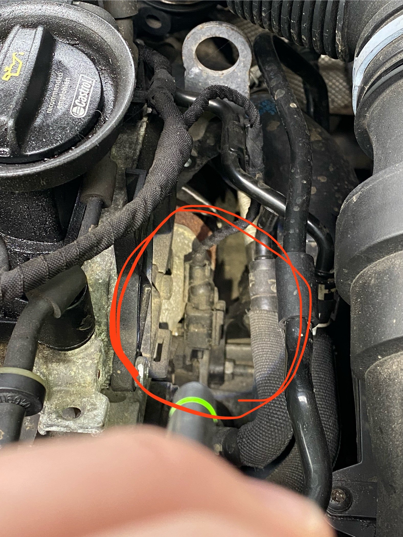 Crankshaft sensor location. 2014 2.0TDI 4x4 CKFC engine. Skoda Octavia Mk3 2013 2020 BRISKODA
