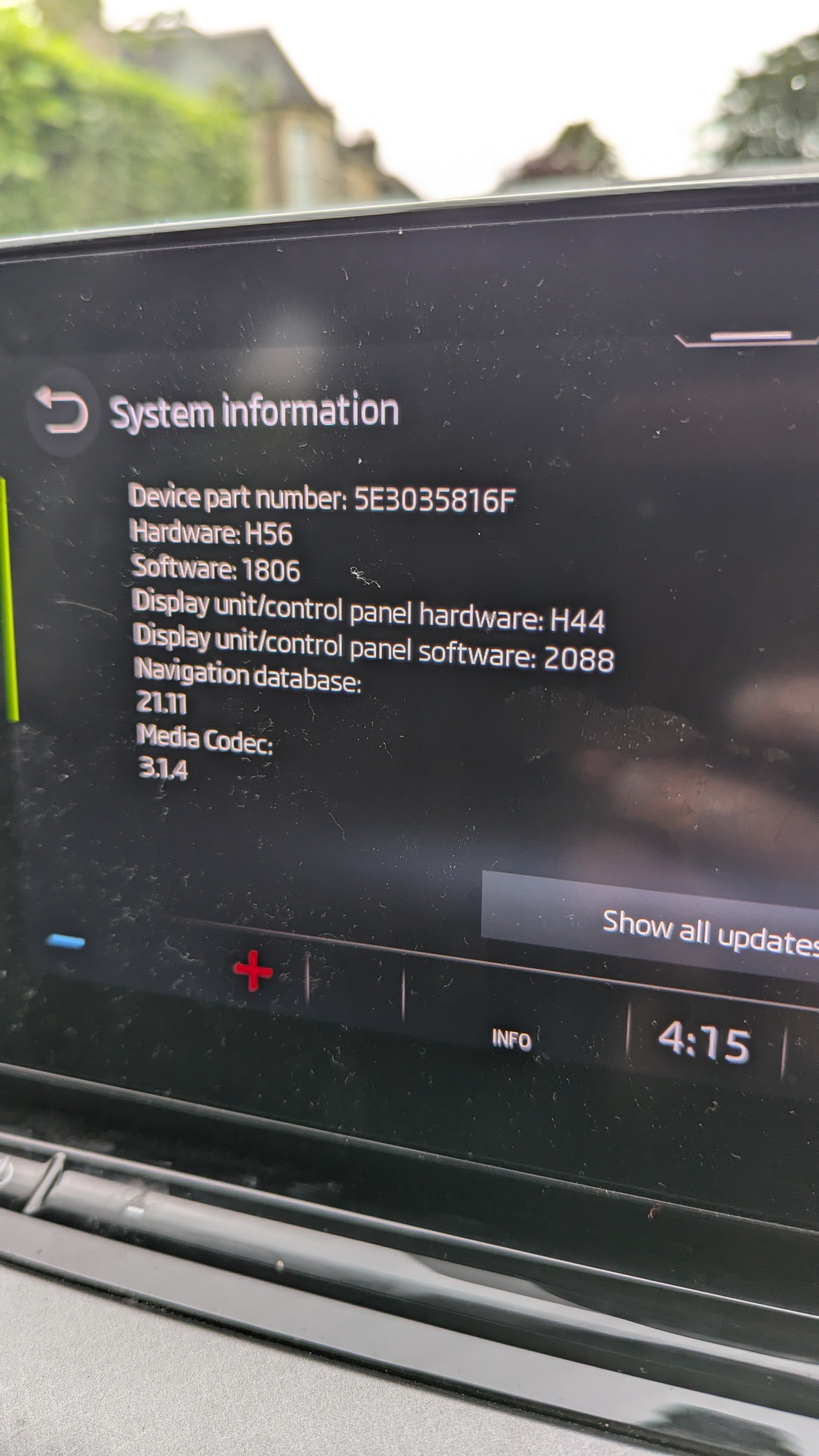 Problem with Octavia IV Infotainment Syste Skoda Octavia Mk4 (2020 > ) BRISKODA