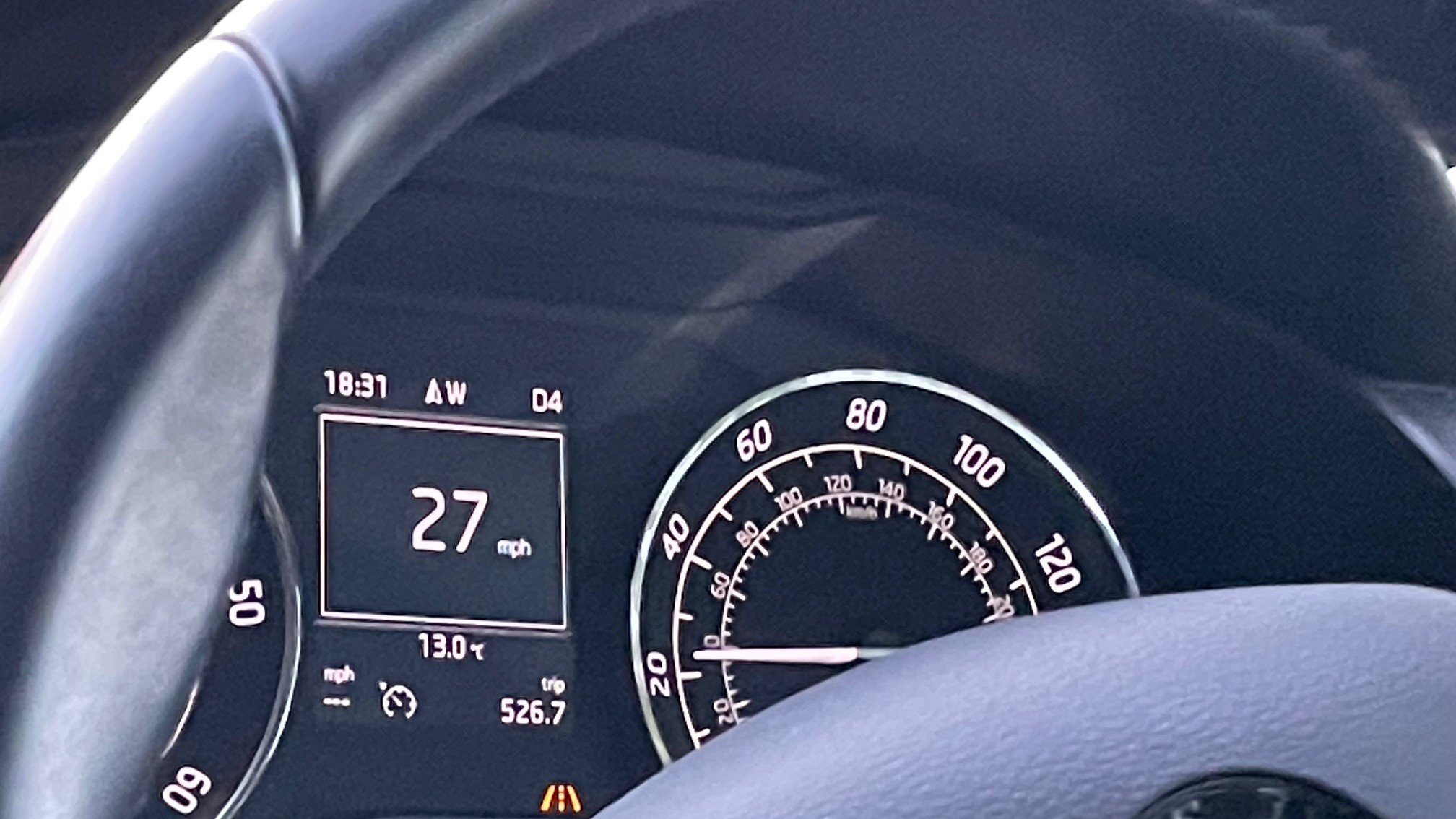 Speedometer consistently reads 5 mph lower than actual speed Skoda