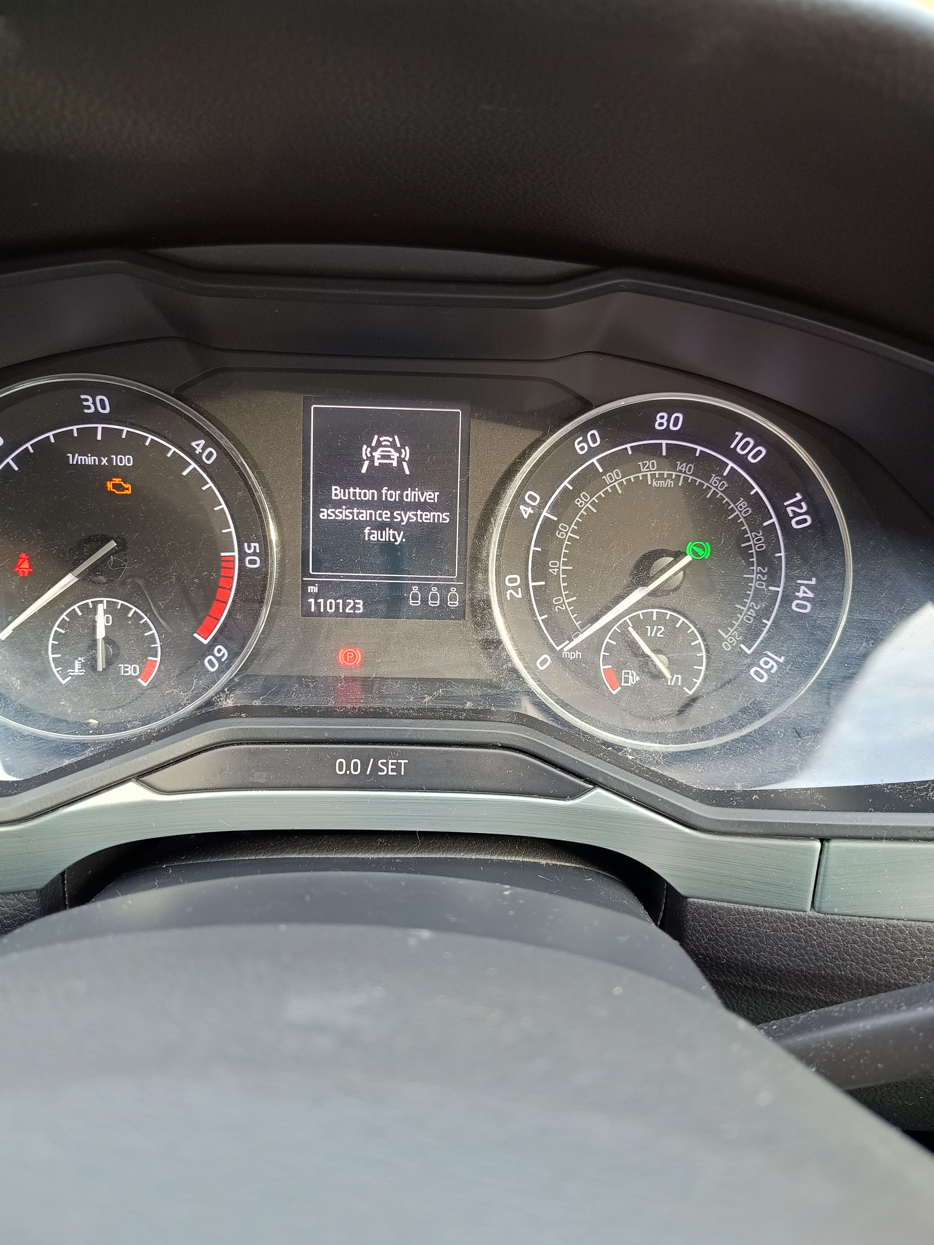 Driver assistance error after changing clock spring.