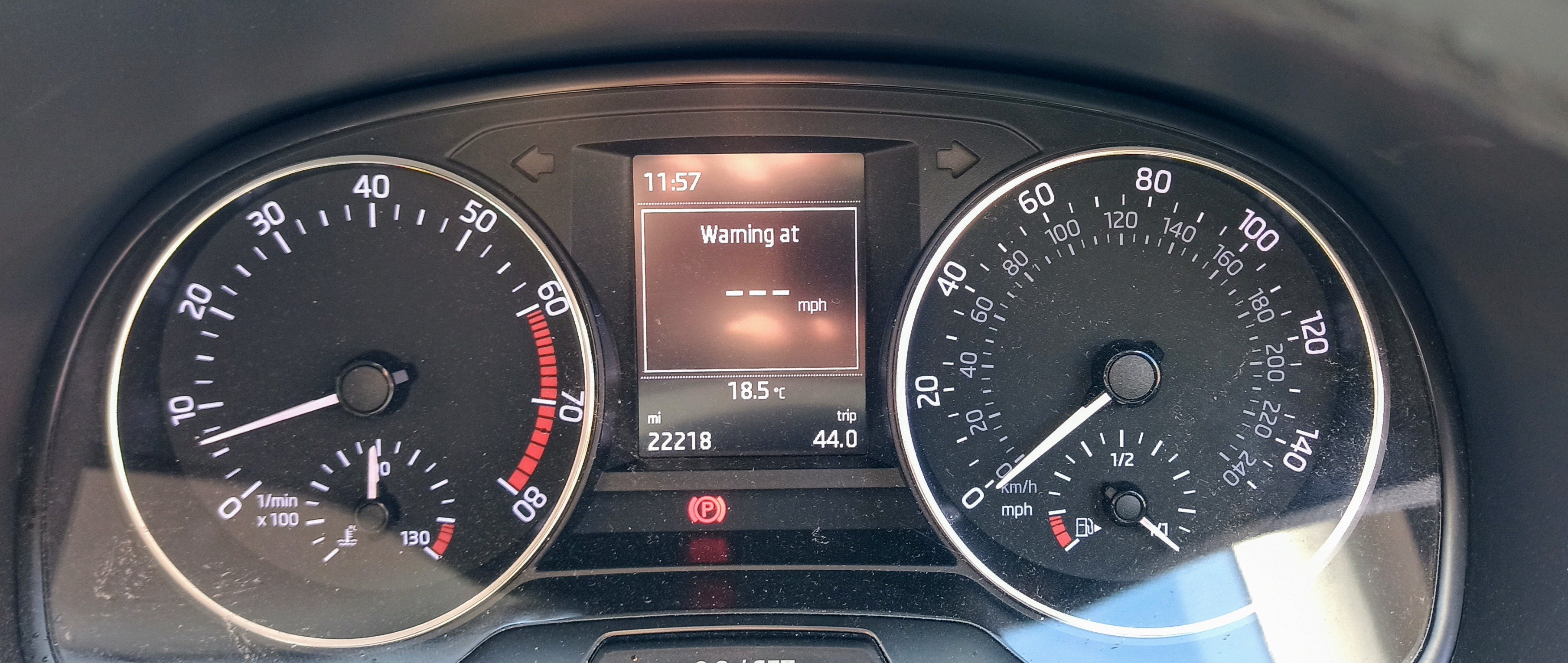 Fabia mk3 1.2 tsi se dashboard display fault