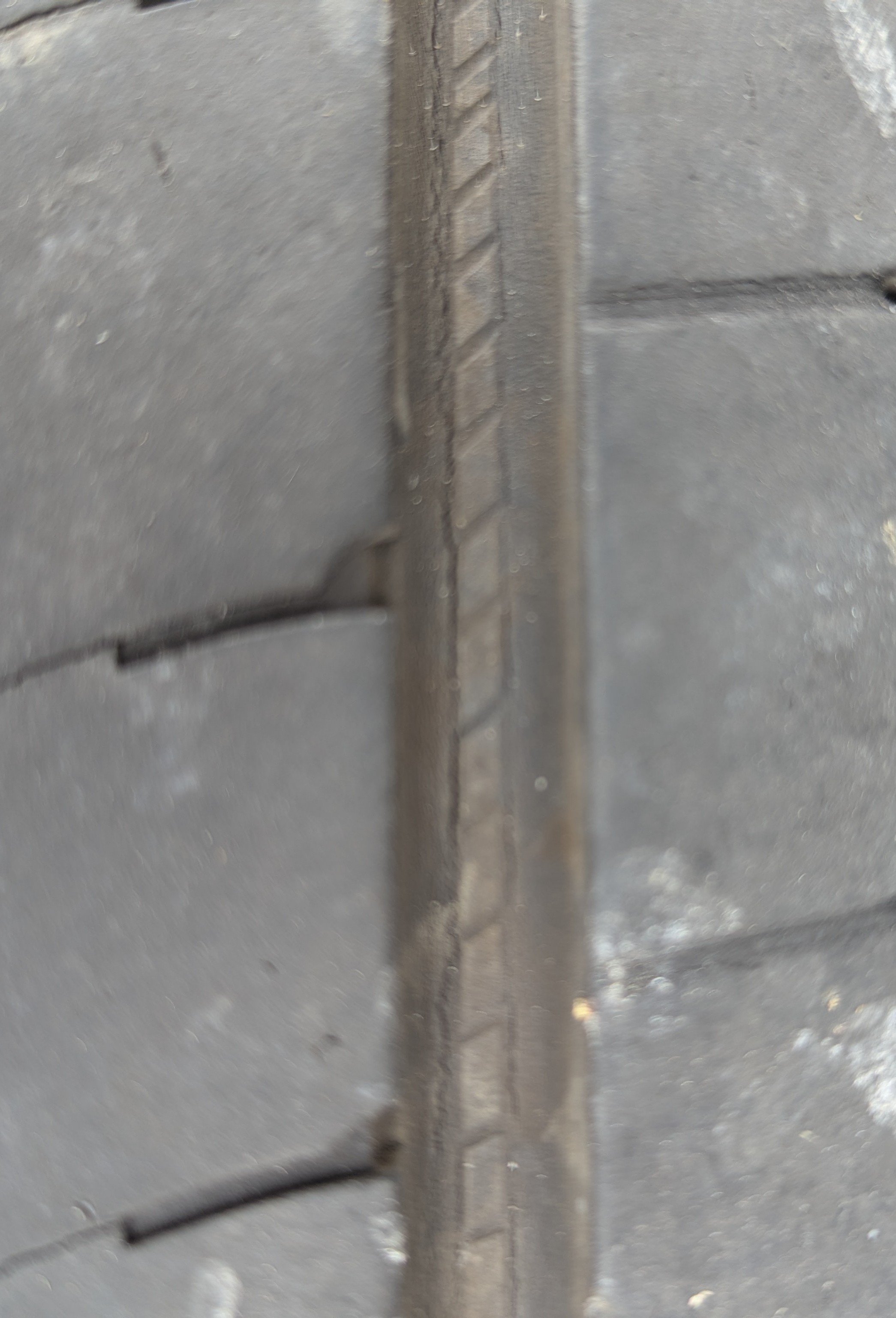 Radial cracks between treads?