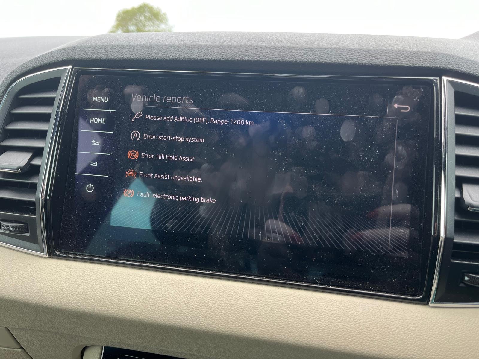 Karoq 1.6 Diesel DSG Multiple faults...