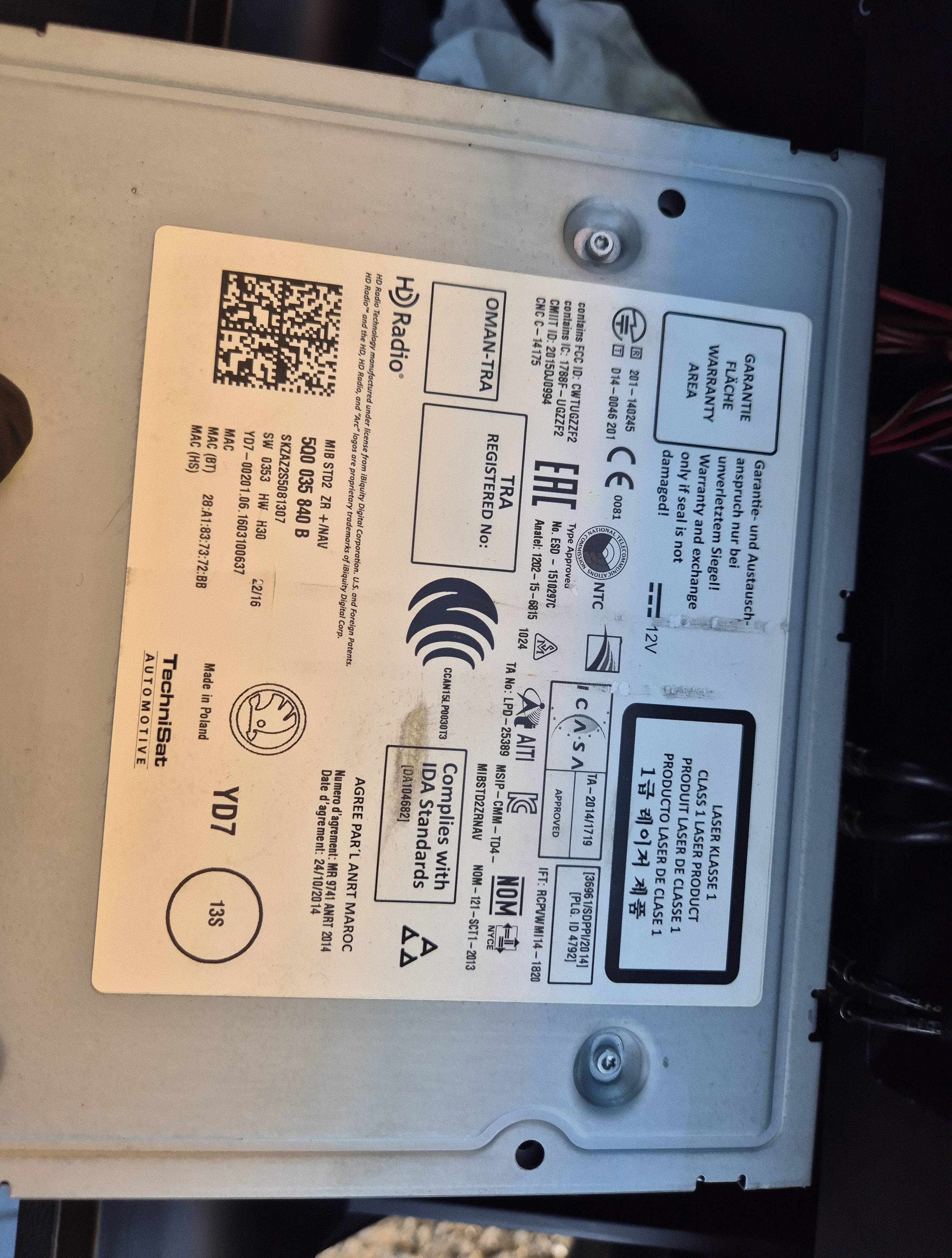 Mib 1 - Mib 2 retrofit Help