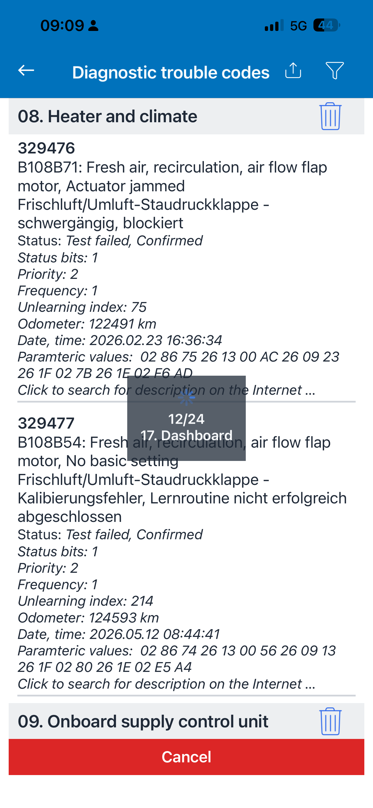 Recirculating Button not working