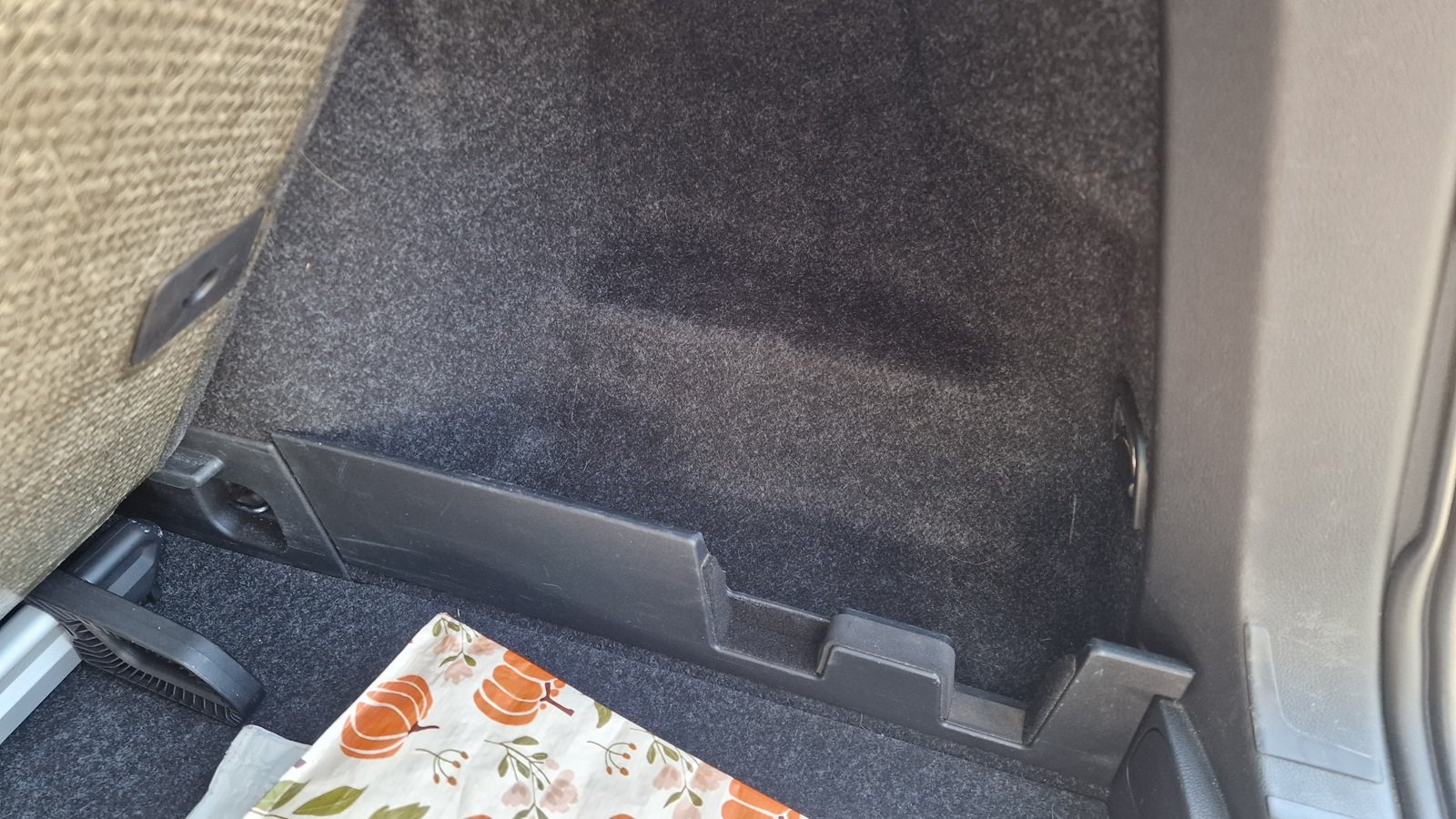 New car whats missing from the boot?