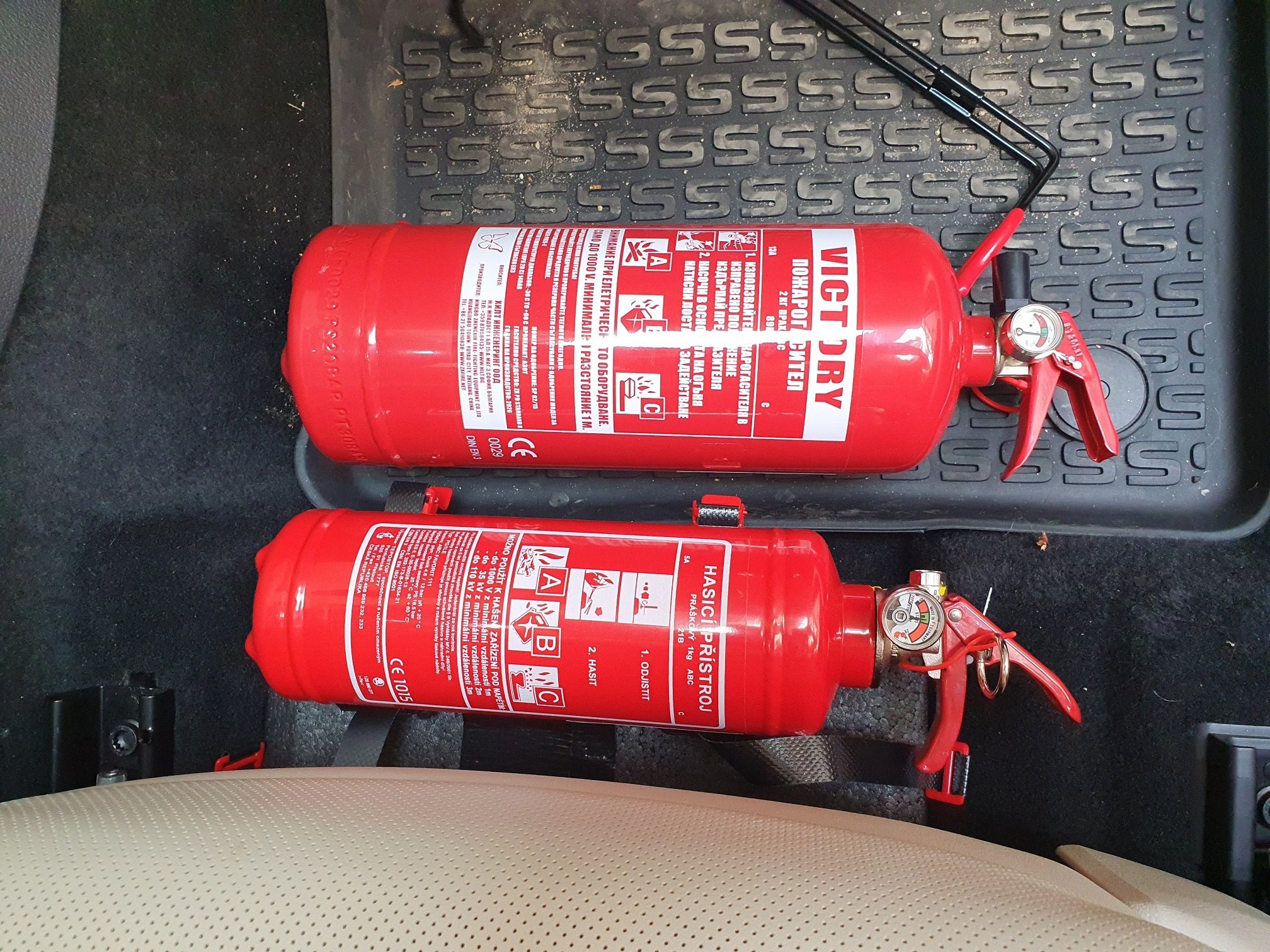 Best place to mount a 2kg fire extinguisher – legal requirement in Greece