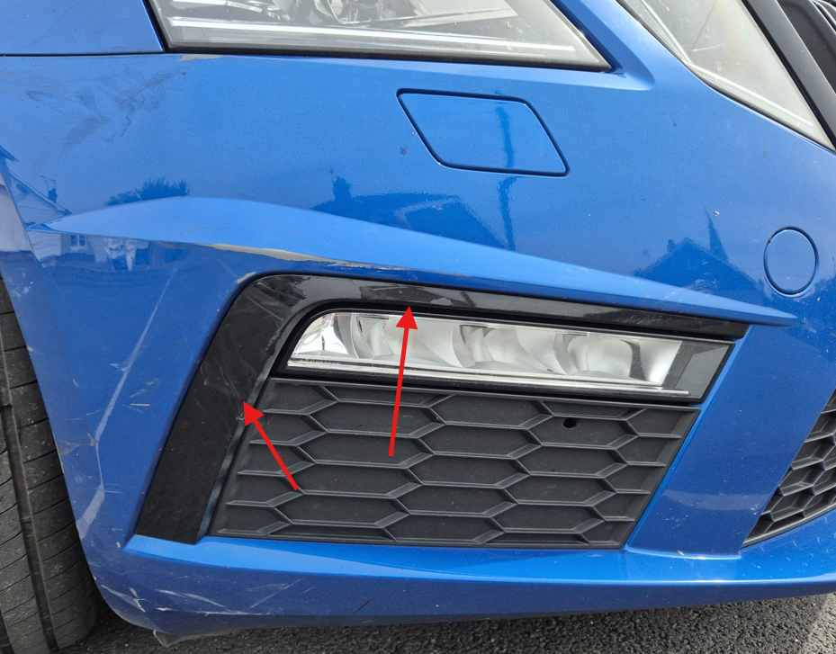 2017 VRs Foglight surround trim removal