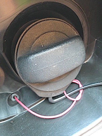 Fuel-filler compartment drain