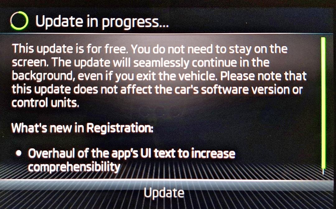 Repeated daily Infotainment update issues