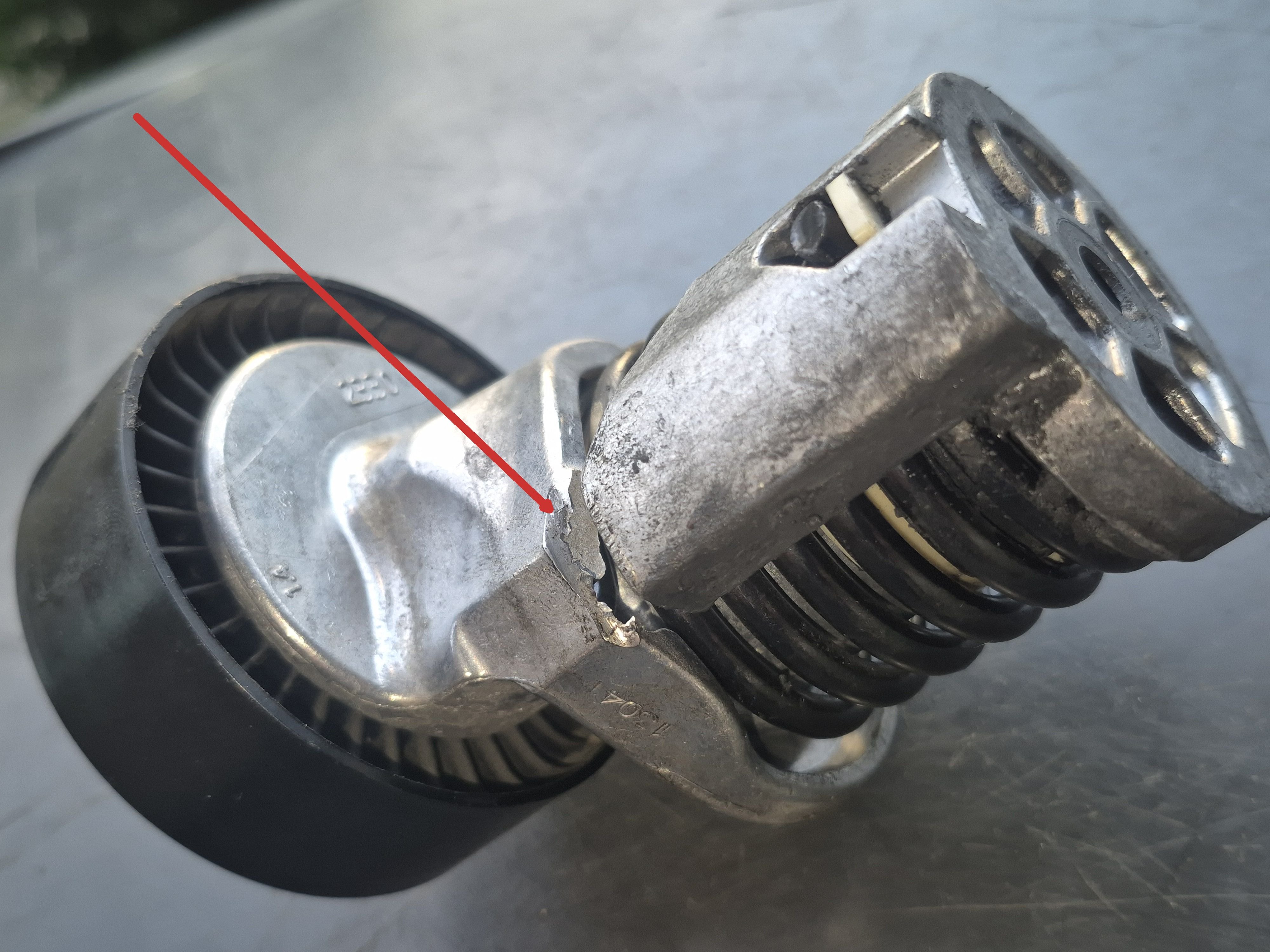 Fanbelt squealing 2.0tdi, is tensioner spring broke?