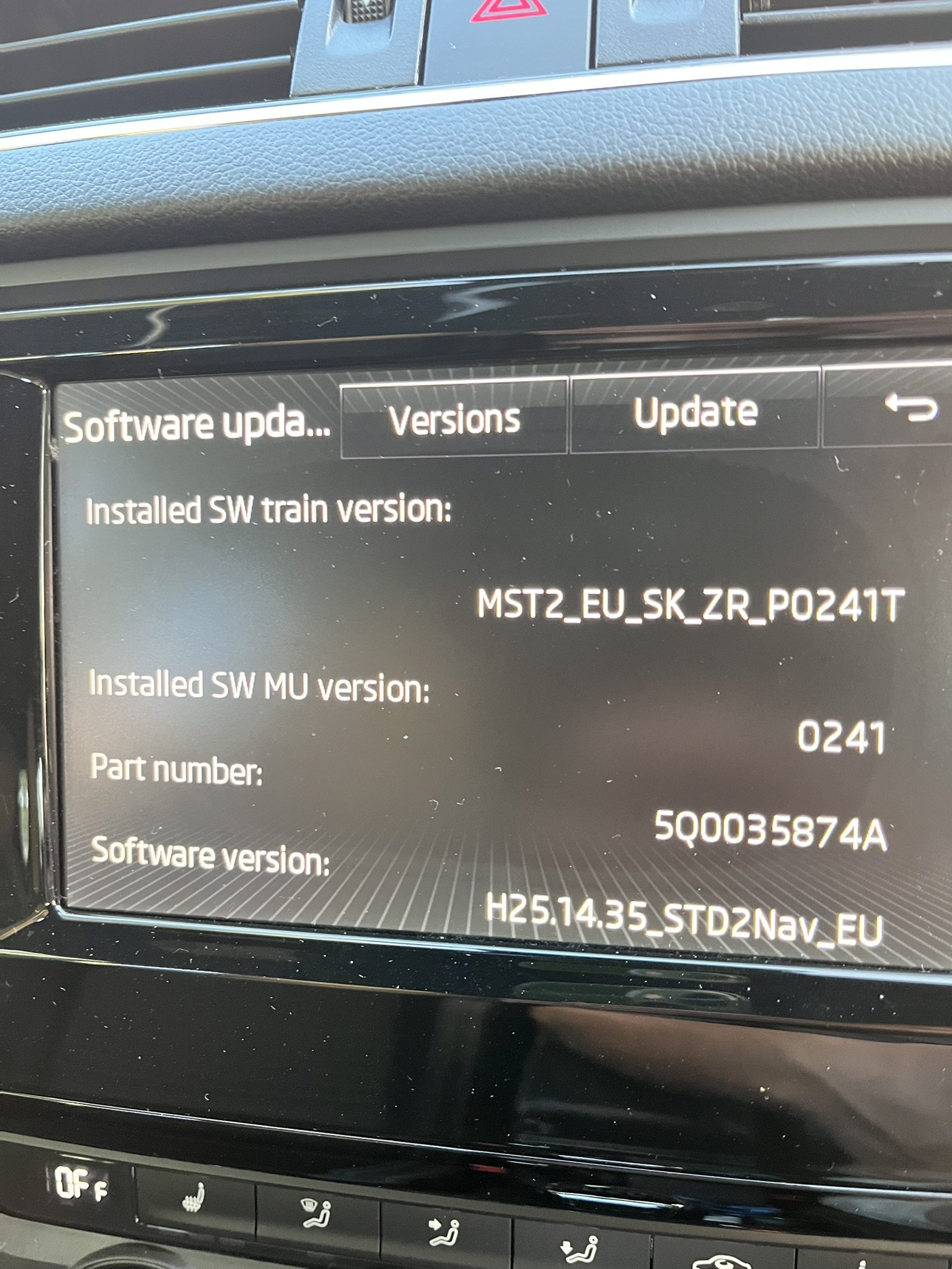 2015 Octavia MIB2 Smart Link Activation