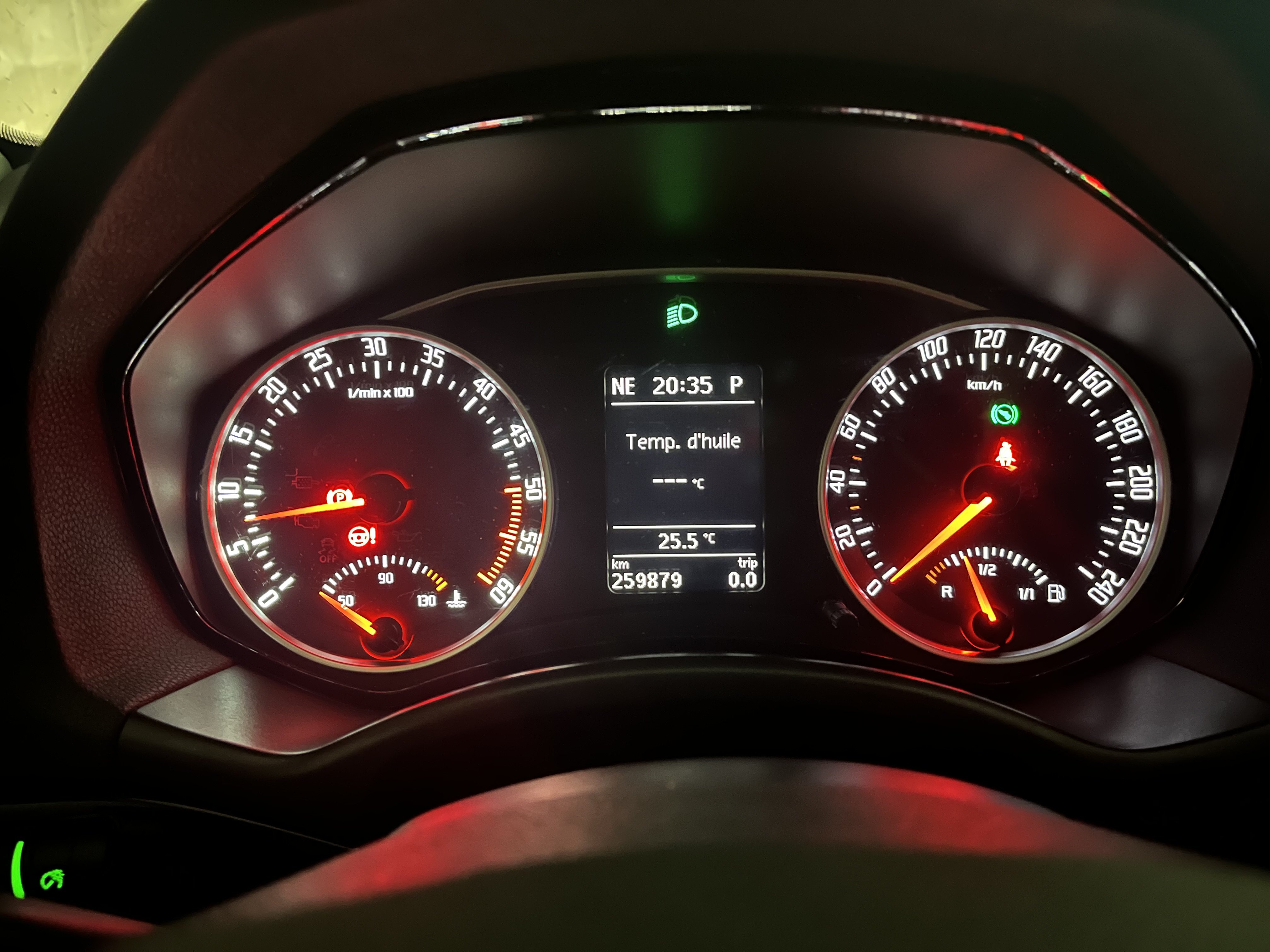 Power steering red light after dashboard disconnection