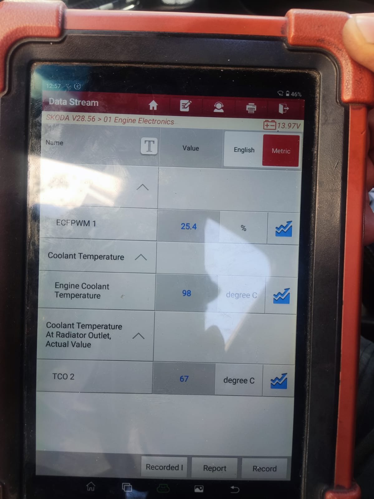 I am experiencing problems with the engine's heat and cooling.. Skoda Octavia 2012 1.6 TDI CAYA