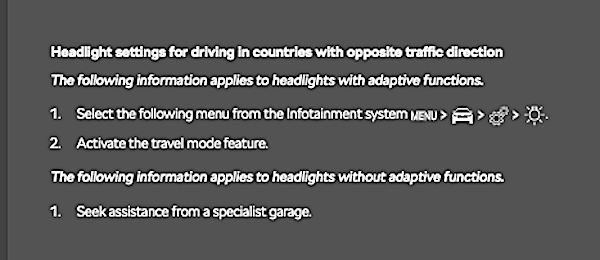 Do the headlights need deflectors in France?