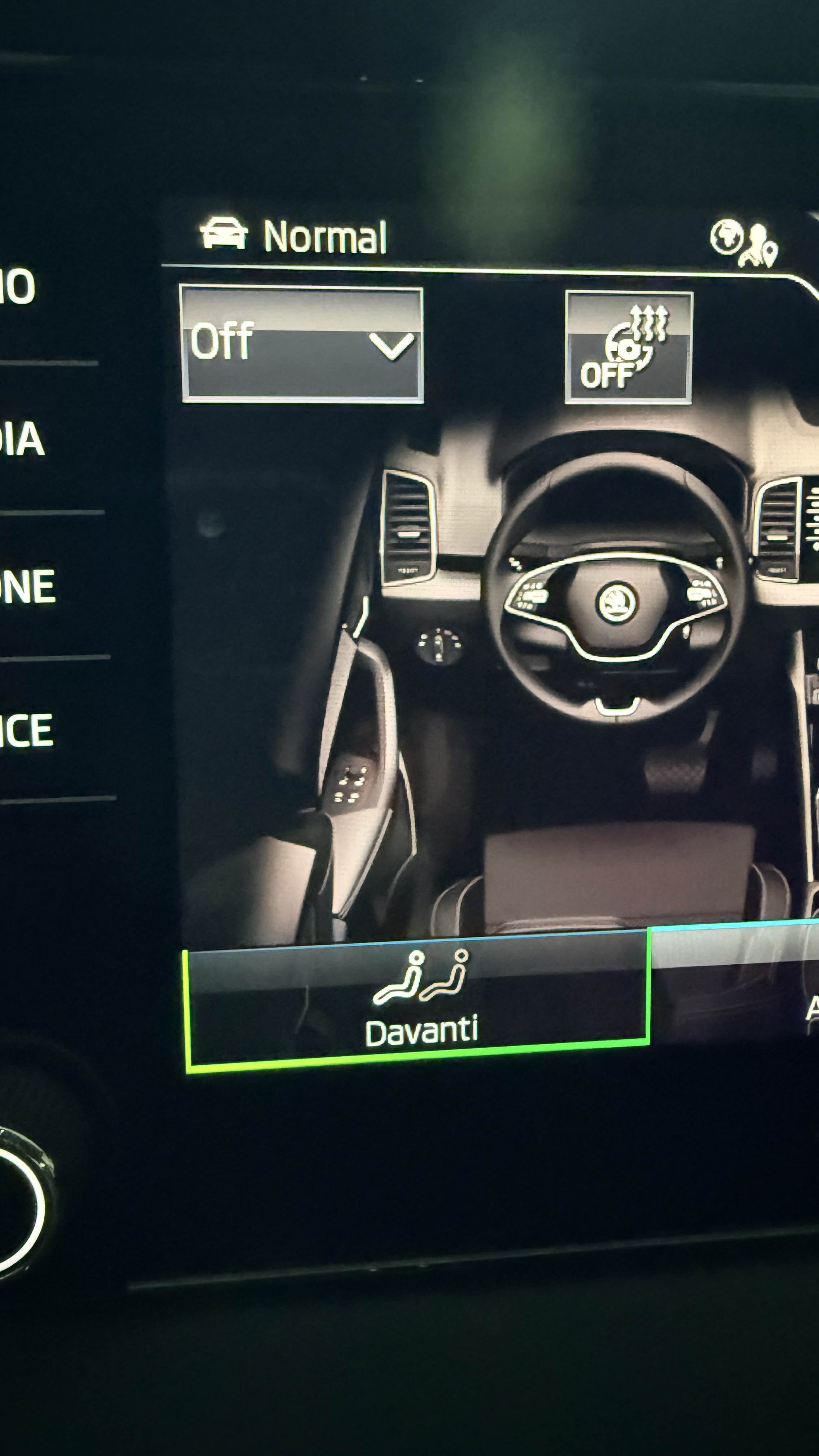Heated REAR seats: coding and visualizing