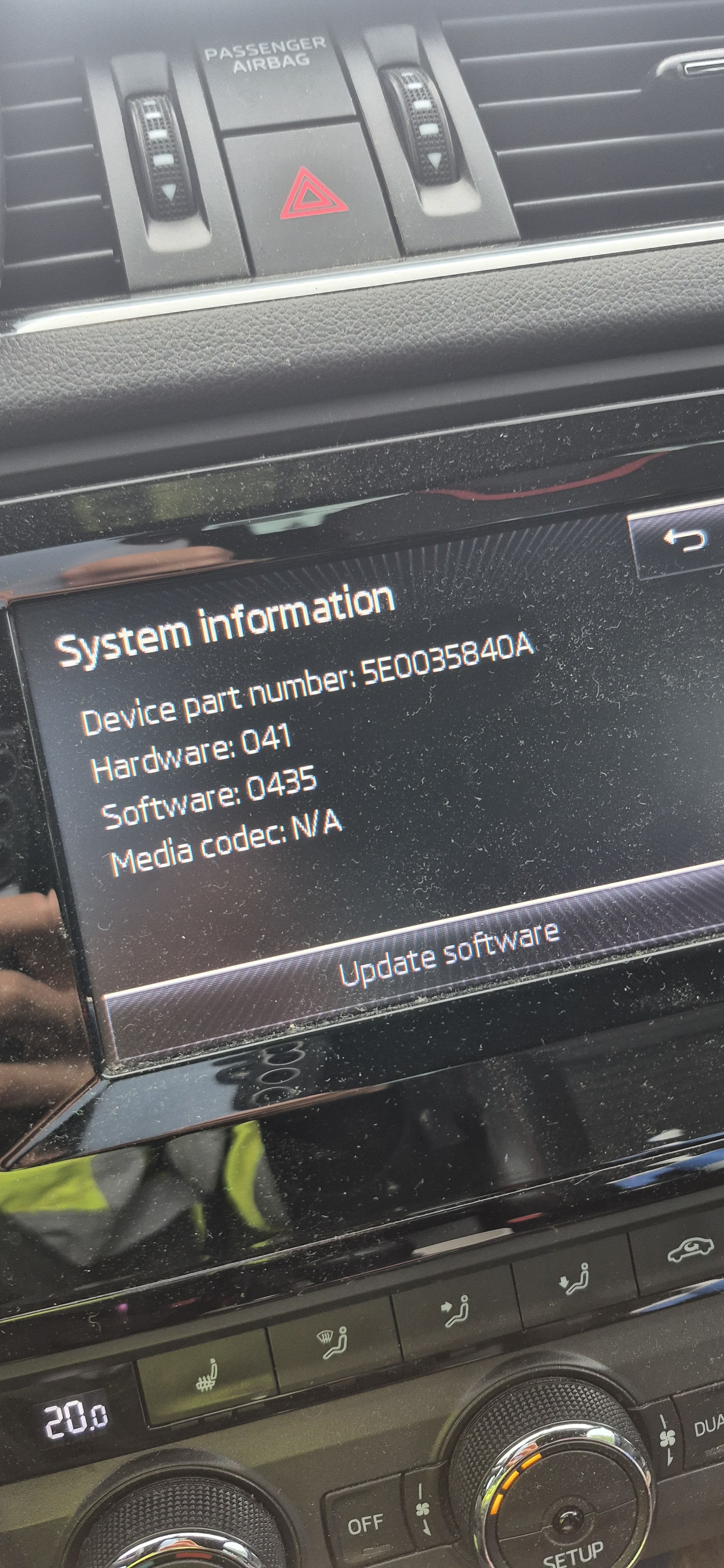 Skoda Octavia MK3 Infotainment Software Update