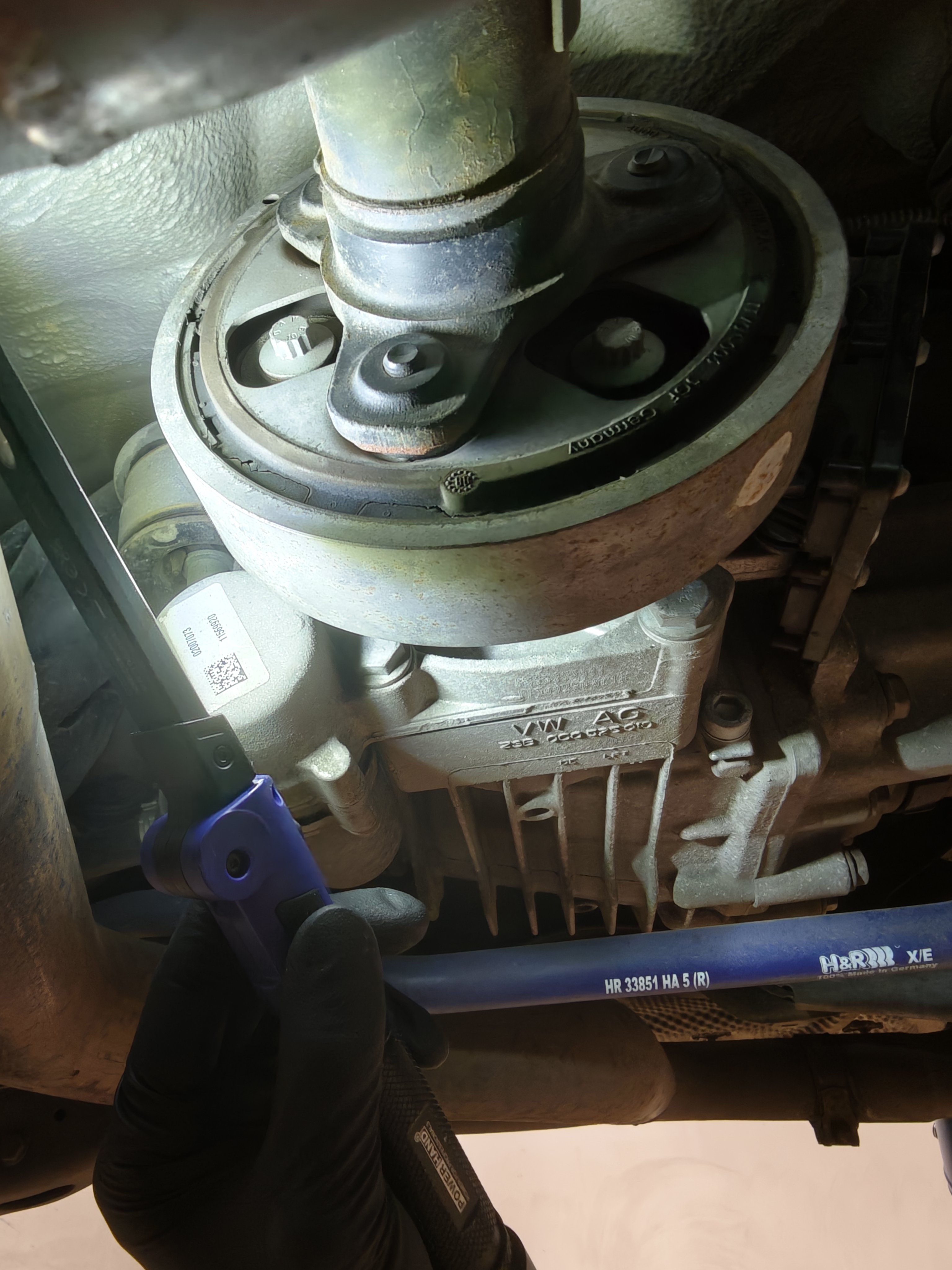 Rear propshaft coupling