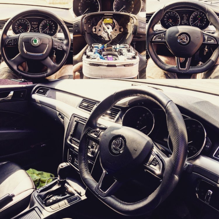 Changing steering wheel