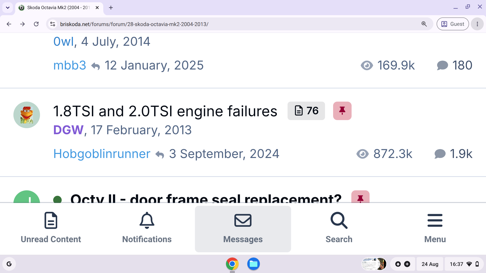 Buying a skoda 1.8 tsi elegance 2013. Does this engine sound ok?