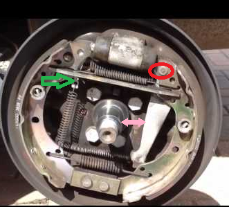 Rear drum brakes.