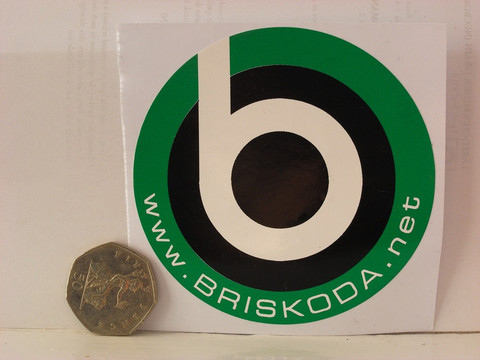 S1 Circular b logo sticker